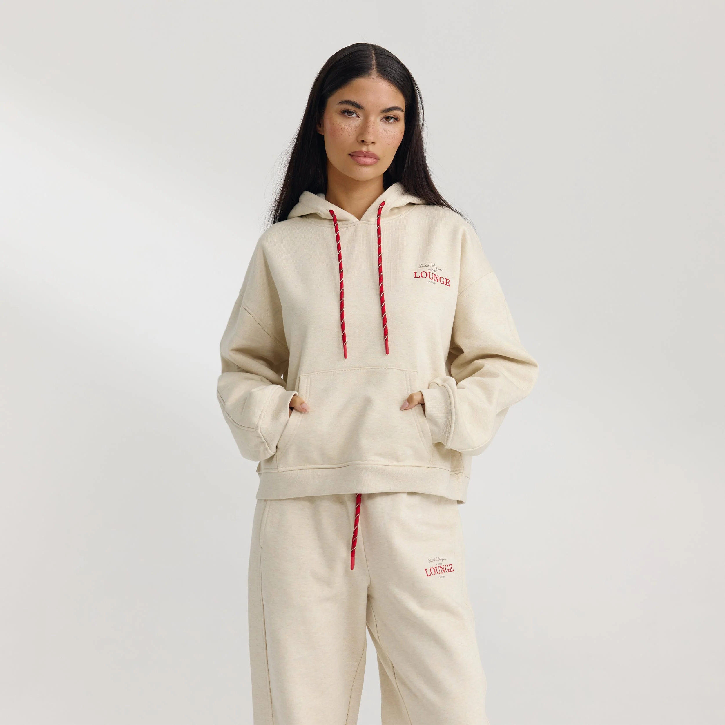 Oversized Hoodie - Oat Marl