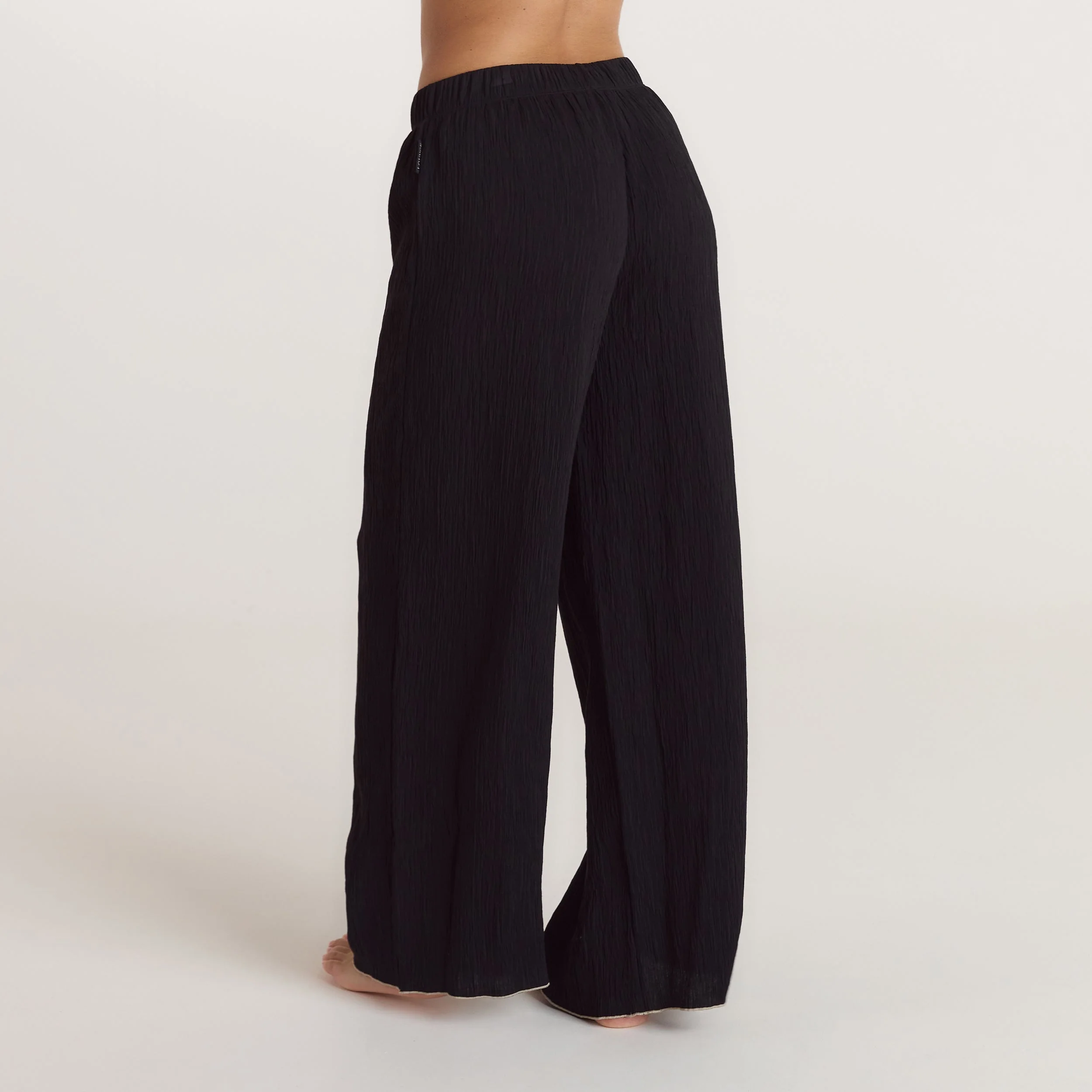 Crinkle Pajama Pants - Black