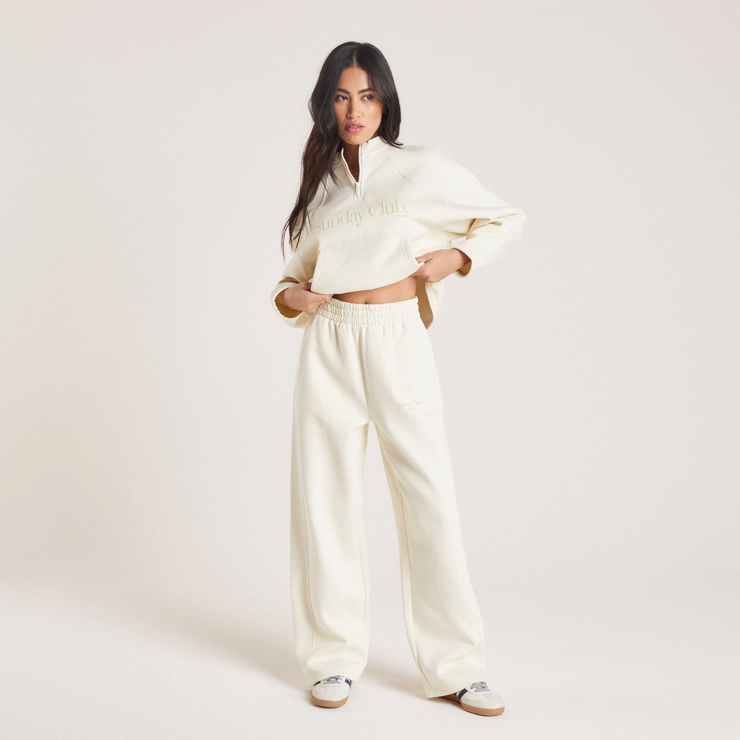 Straight Leg Sweatpants - Tofu