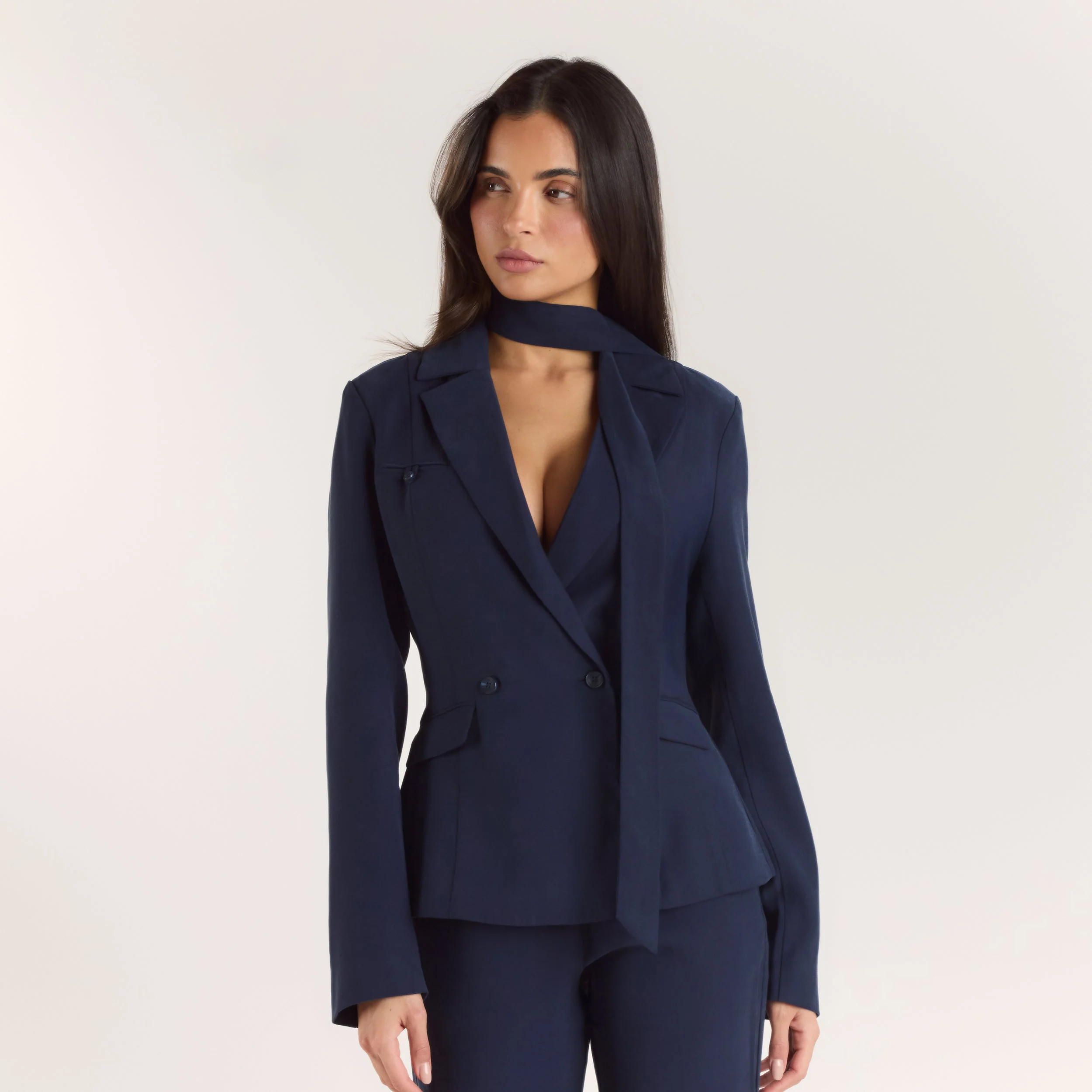 Multiway Fitted Blazer - Navy