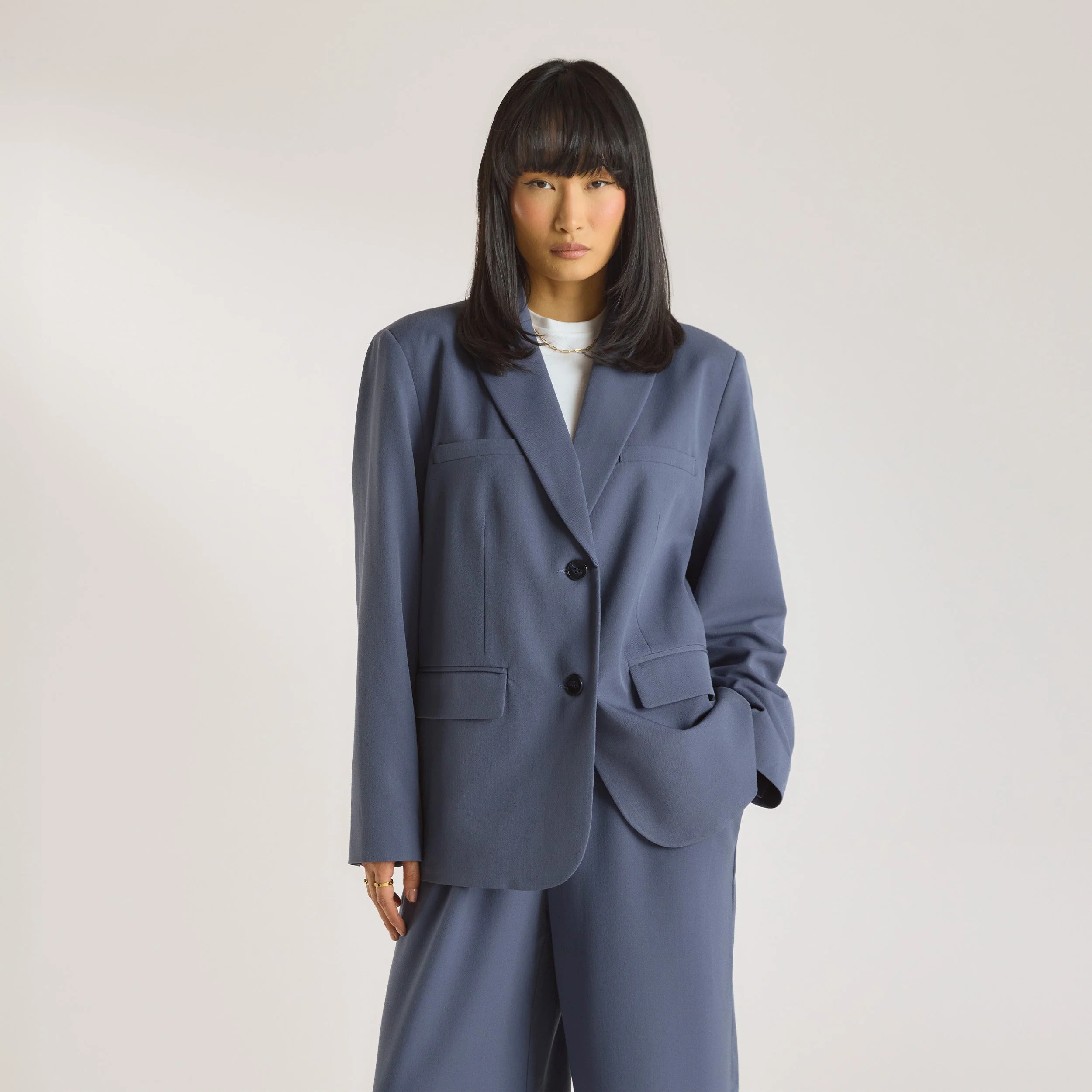 Oversized Blazer - Blue