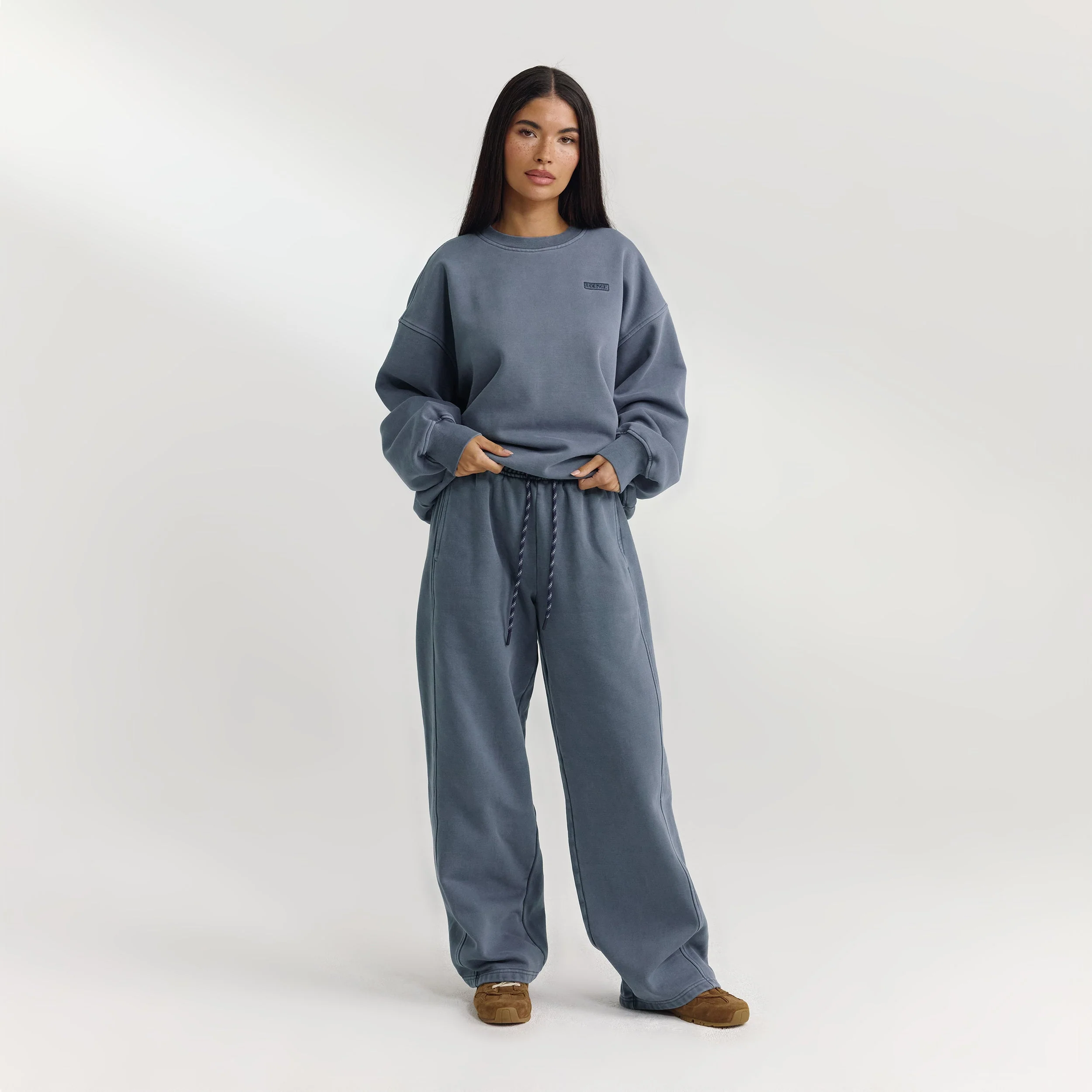 Oversized Sweater - Washed Blue