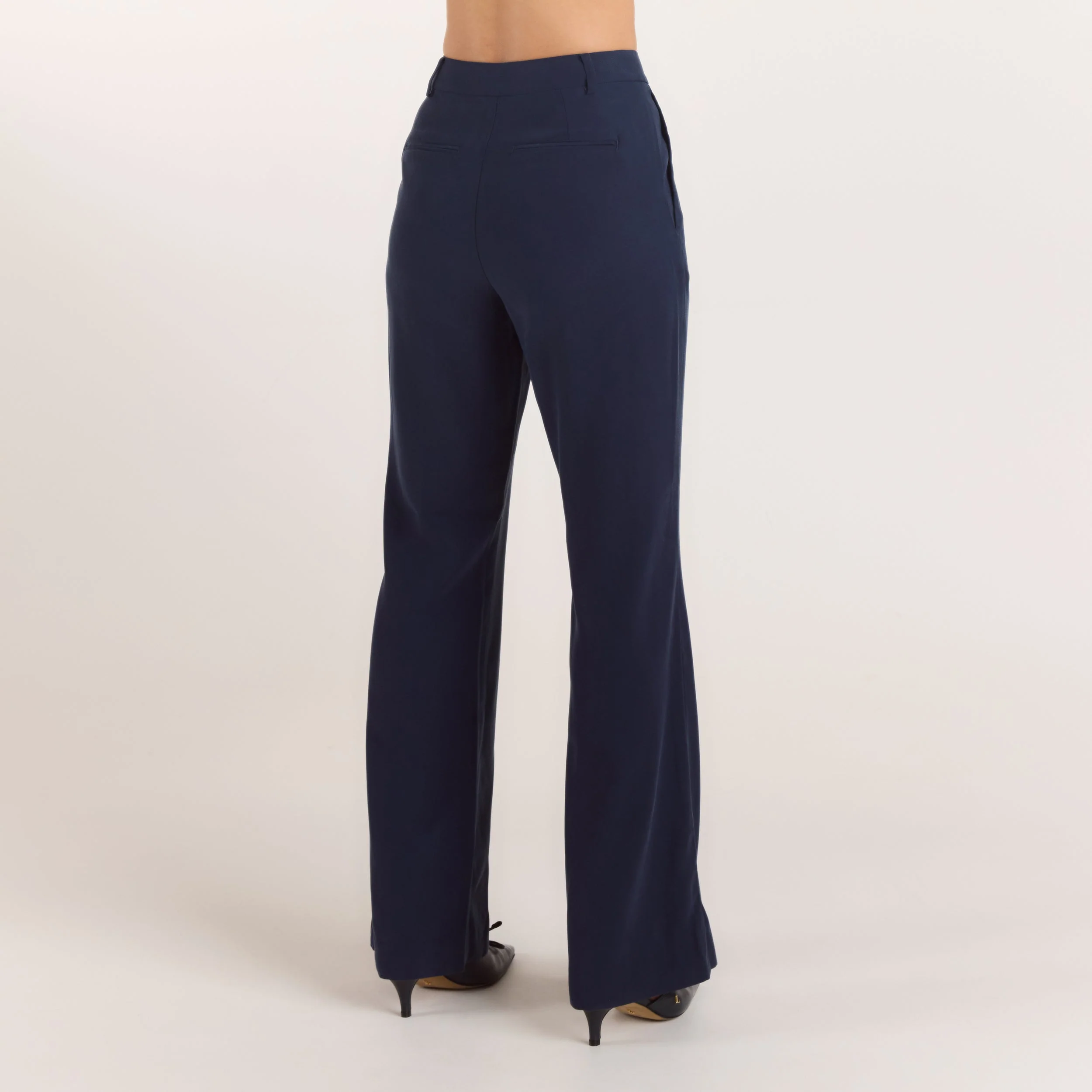 90s Straight-Leg Pants - Navy