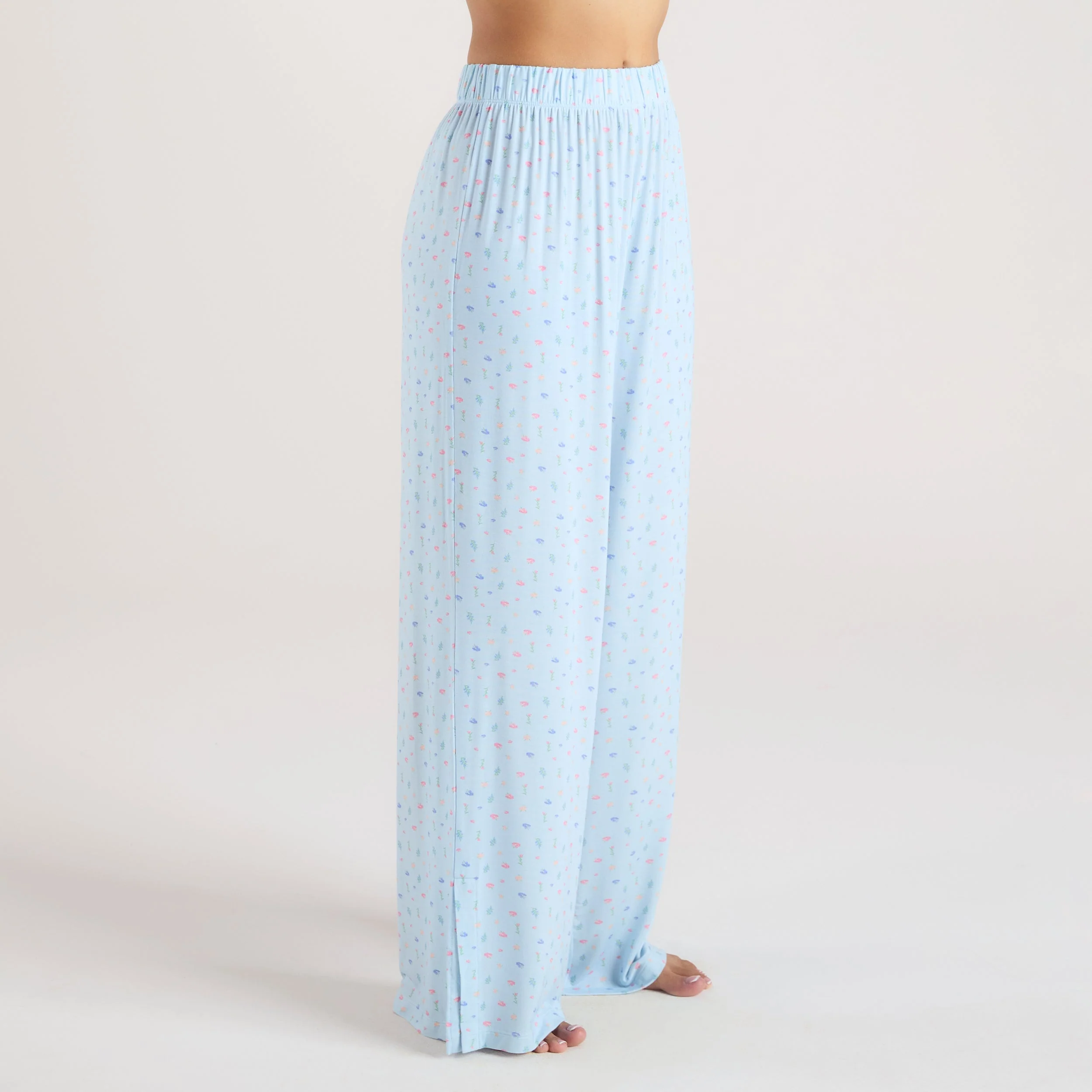 Modal Pajama Pants - Blue Floral
