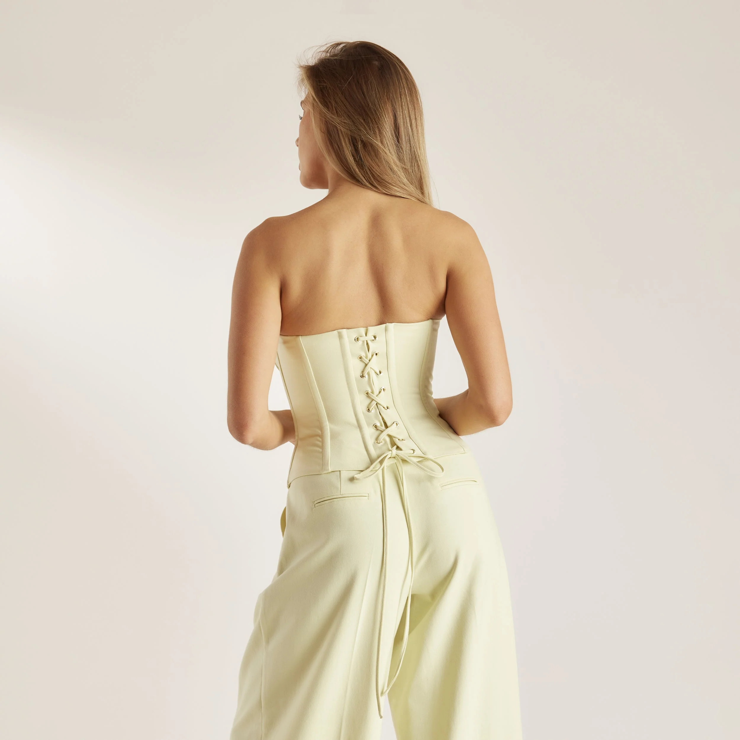 Bandeau Corset Top - Buttermilk